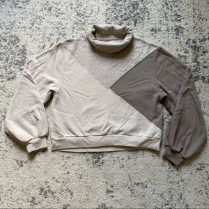 Abercrombie & Fitch Color Block Cowl Neck Sweater
